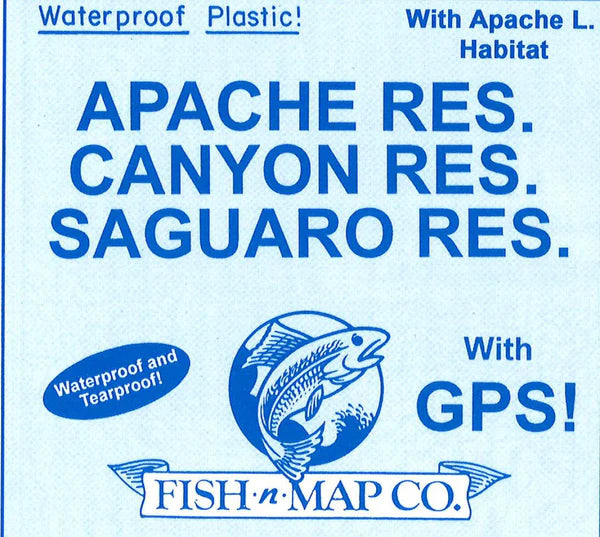 Apache/Canyon/Saguaro Reservoir Fishing Map
