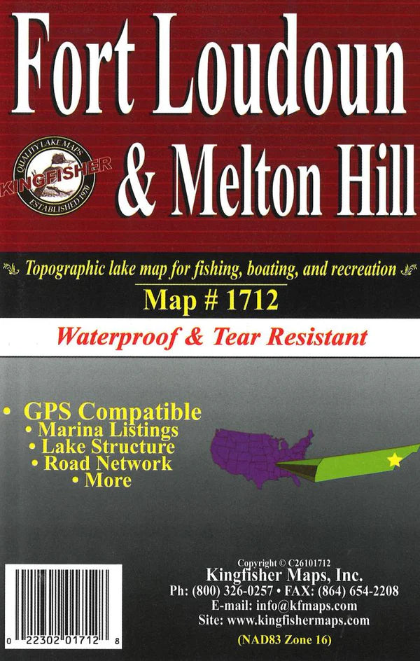 Fort Loudon/Melton Hill Fishing Map-1712