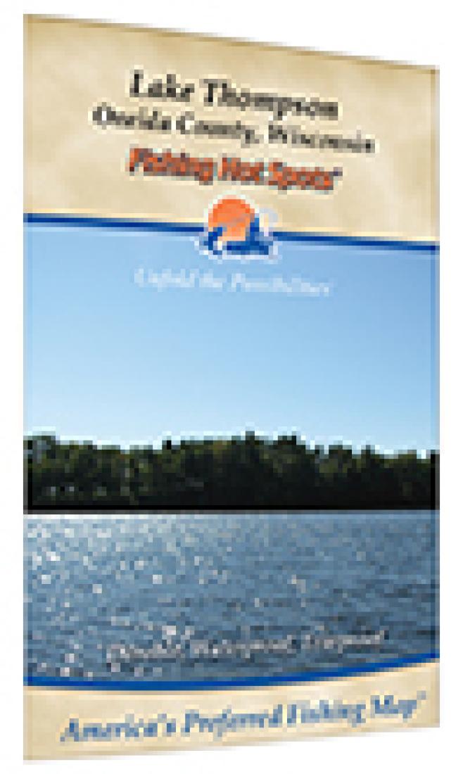 Thompson Oneida County fishing map