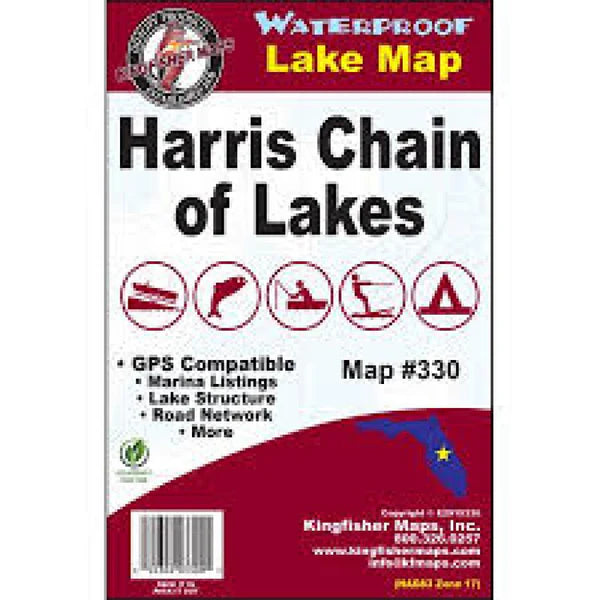 Harris Chain of Lakes Fishing Map-330
