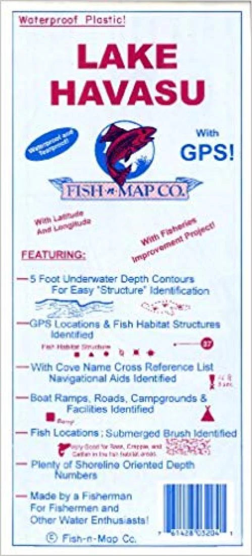 Lake Havasu Fishing Map