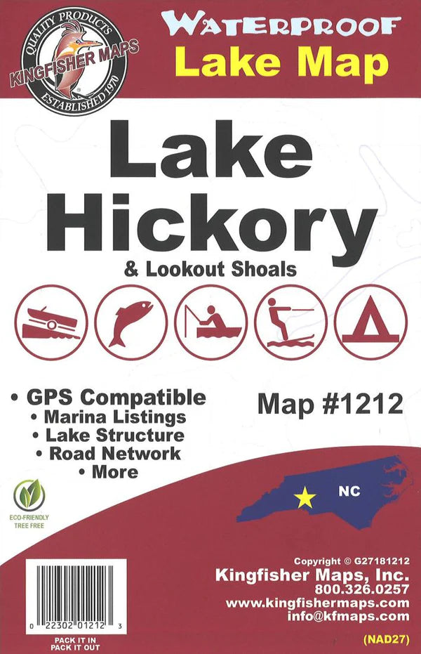 Hickory/Lookout Shoals Fishing Map-1212