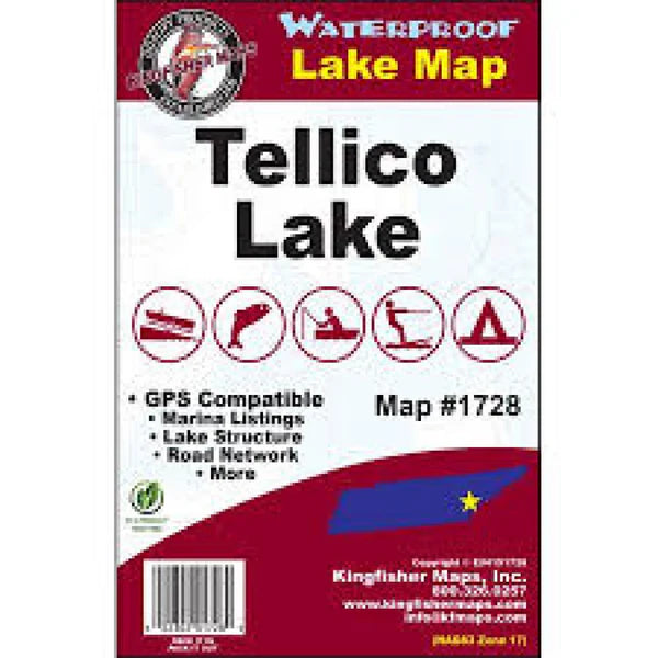 Tellico Lake Fishing Map-1728