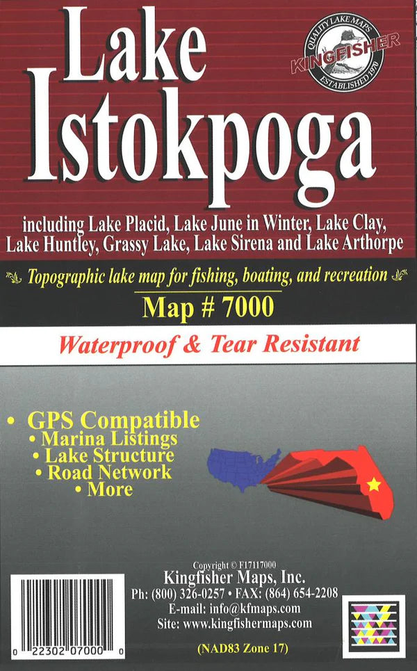 Lake Istokpoga Fishing Map-7000