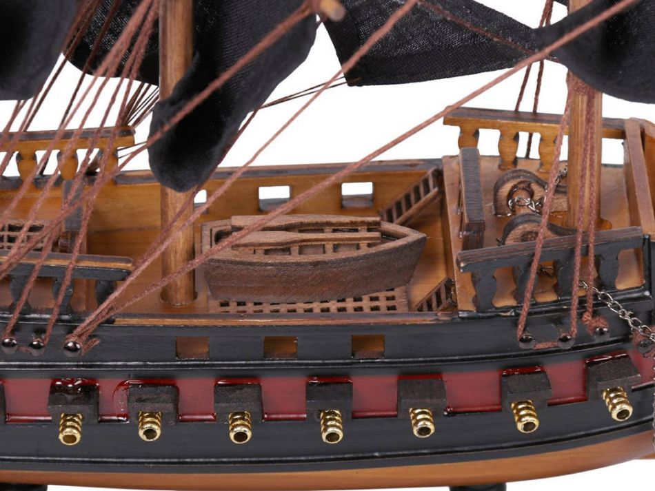 Wooden Blackbeard's Queen Anne's Revenge Black Sails Limited Model Pirate Ship 15"