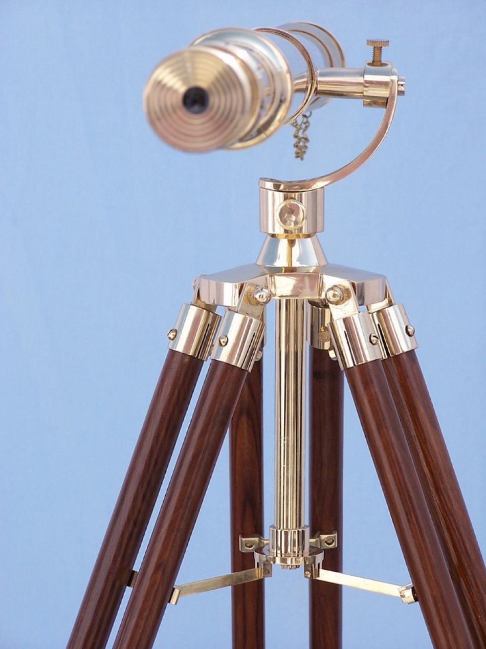 Floor Standing Brass Galileo Telescope 62"