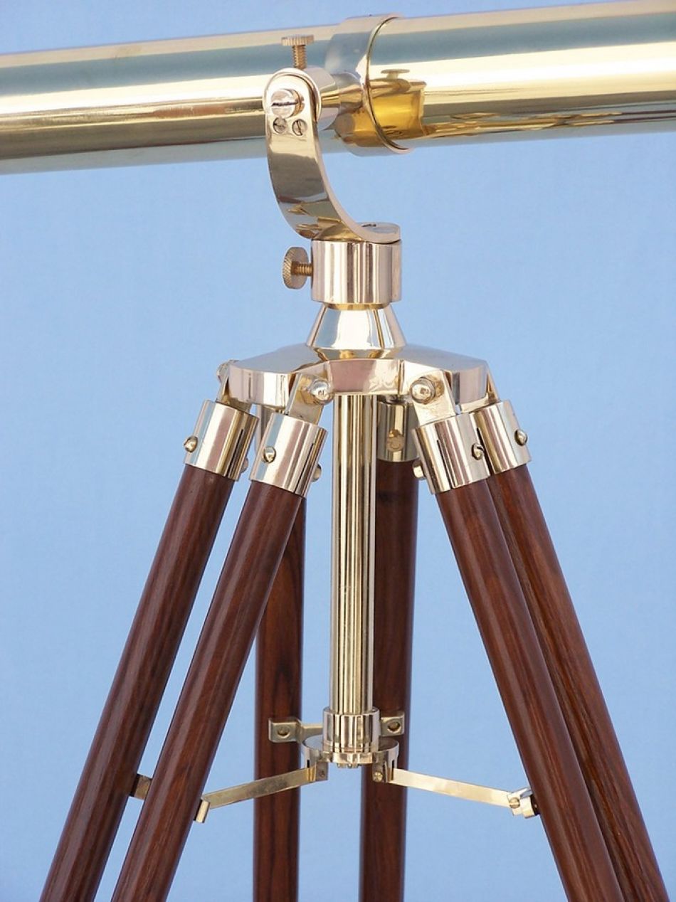 Floor Standing Brass Galileo Telescope 62"
