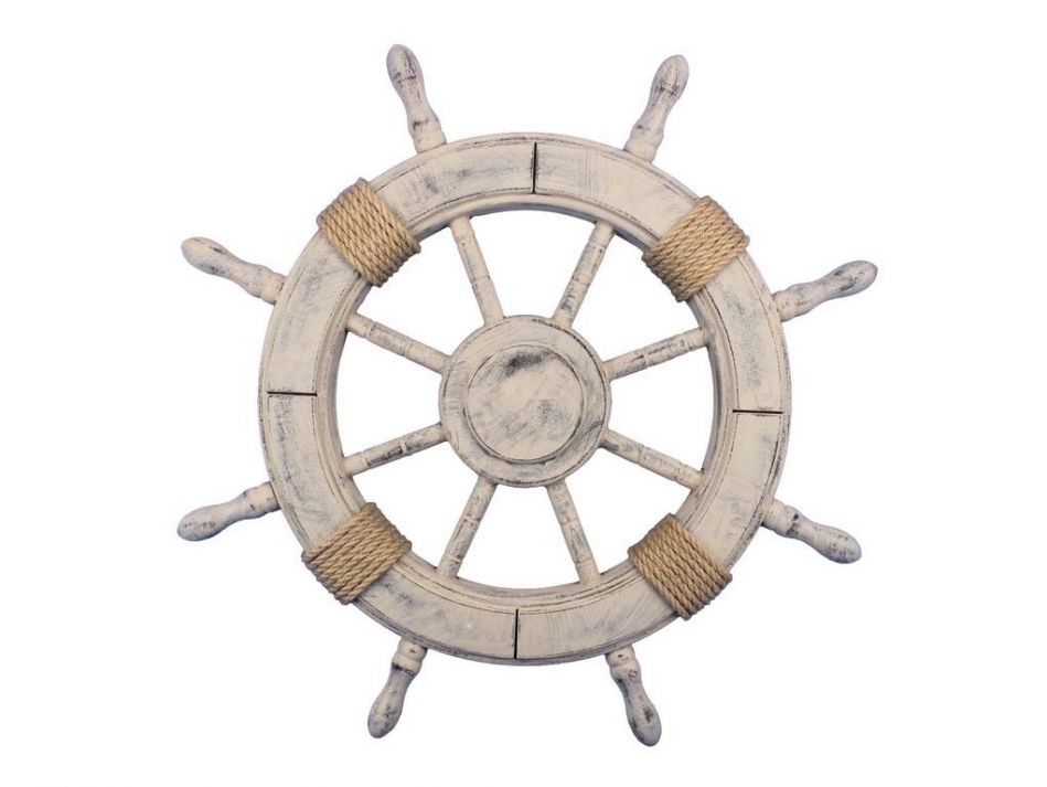 Rustic Decorative Ship Wheel 24"