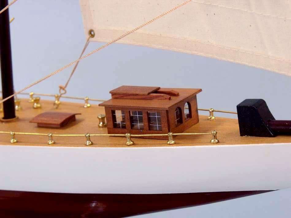 Wooden Columbia Limited Model Sailboat Decoration 35"