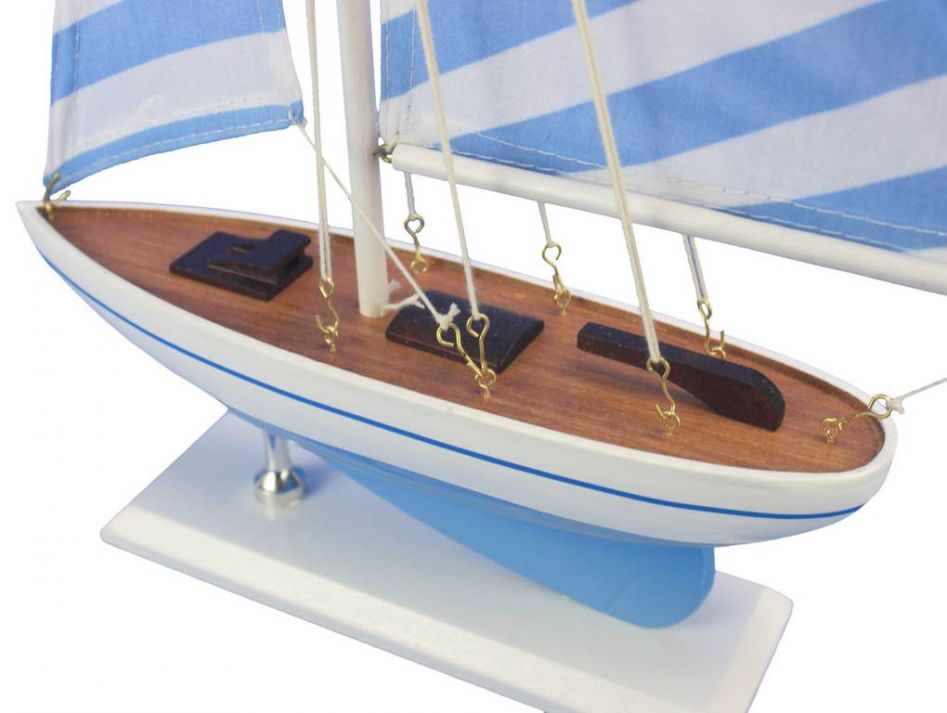 Wooden Anchors Aweigh Model Sailboat 17"