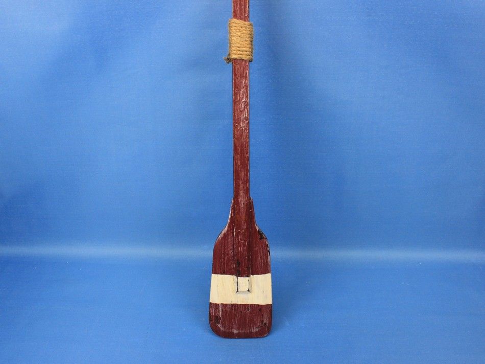 Wooden Chadwick Decorative Squared Rowing Boat Oar w/ Hooks 24"