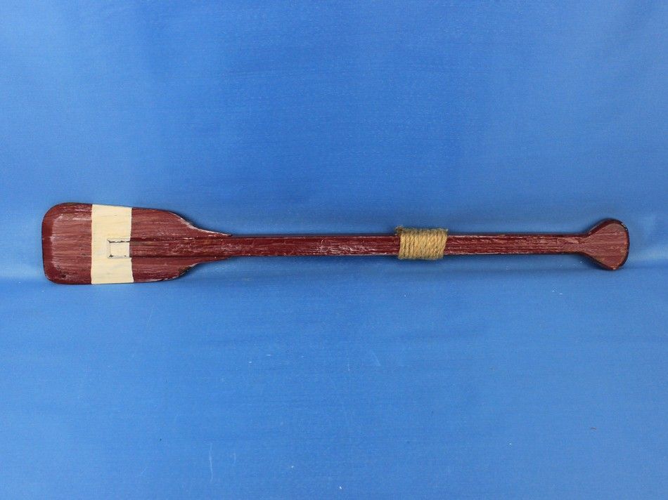 Wooden Chadwick Decorative Squared Rowing Boat Oar w/ Hooks 24"