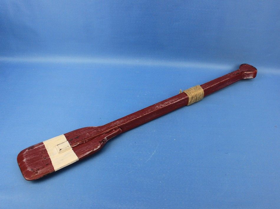 Wooden Chadwick Decorative Squared Rowing Boat Oar w/ Hooks 24"