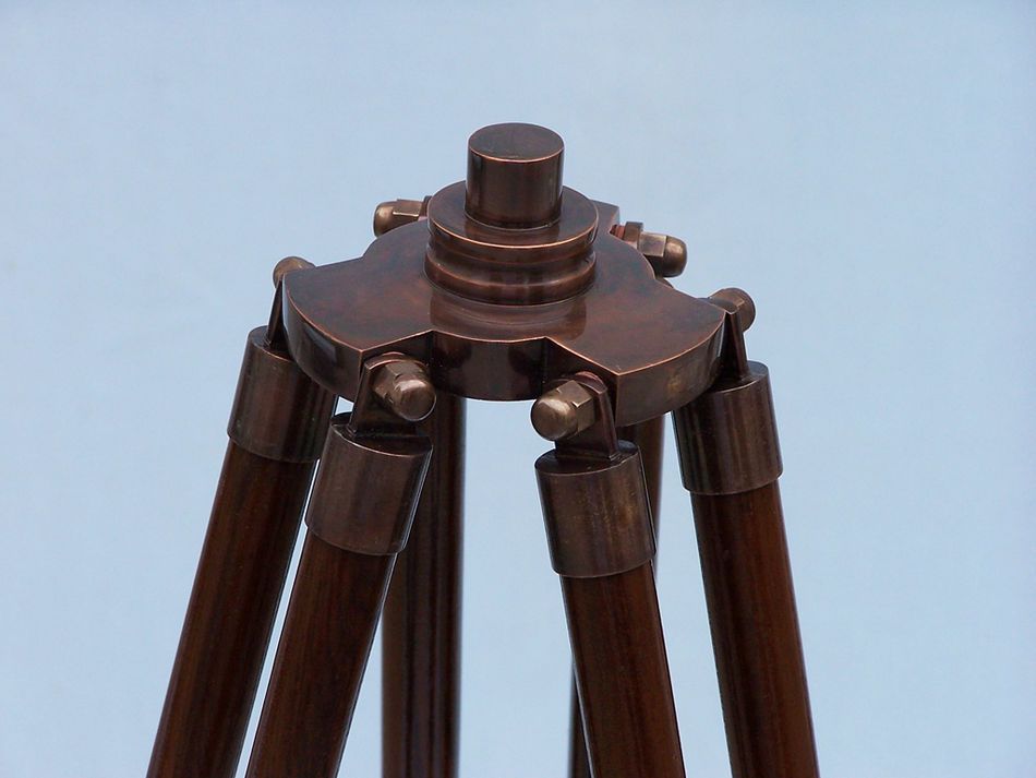 Floor Standing Antique Copper Galileo Telescope 65"