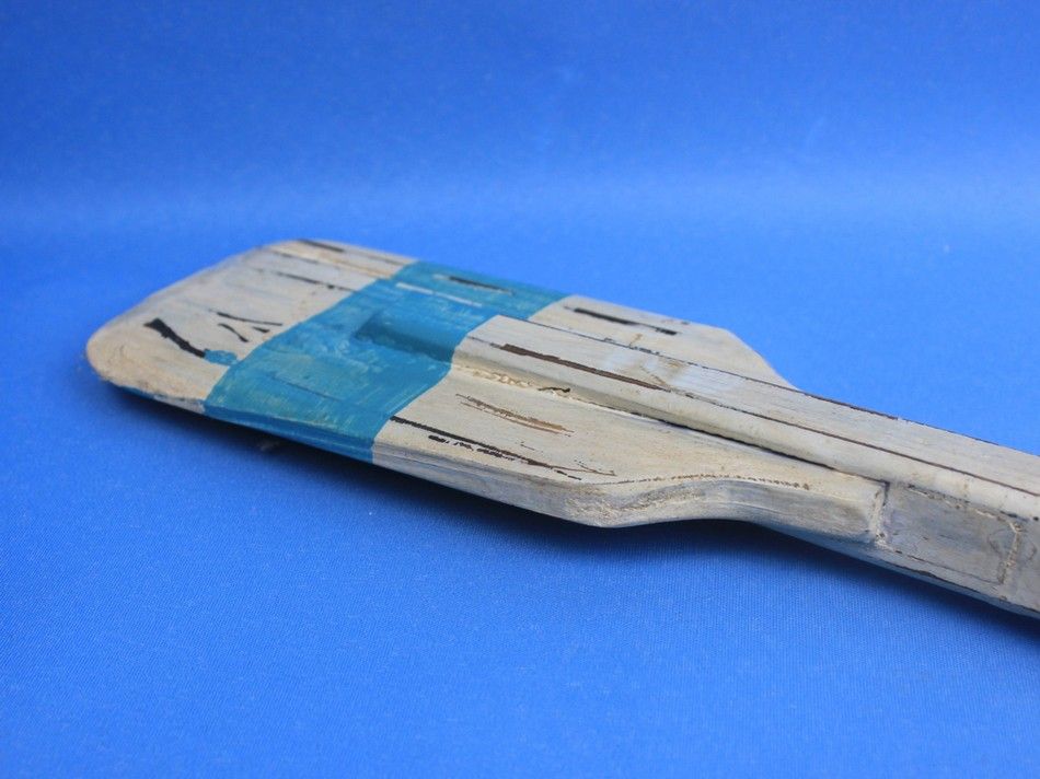 Wooden Herring Cove Decorative Squared Rowing Boat Oar w/ Hooks 24"
