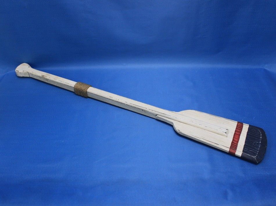 Wooden Crawford Decorative Squared Rowing Boat Oar w/ Hooks 36"
