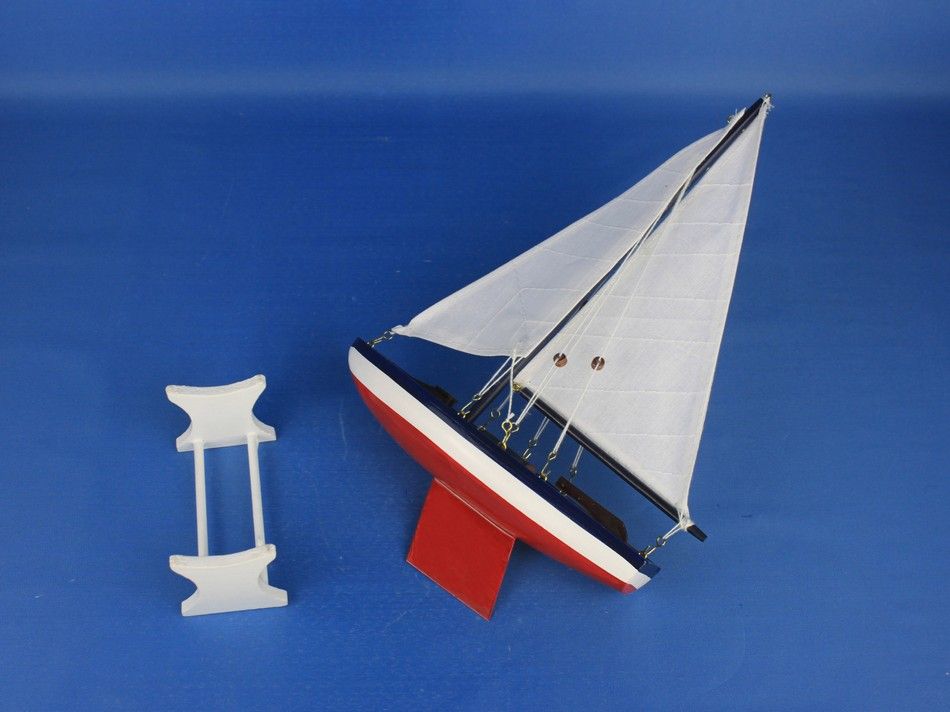 Wooden It Floats 12" - American Floating Sailboat Model