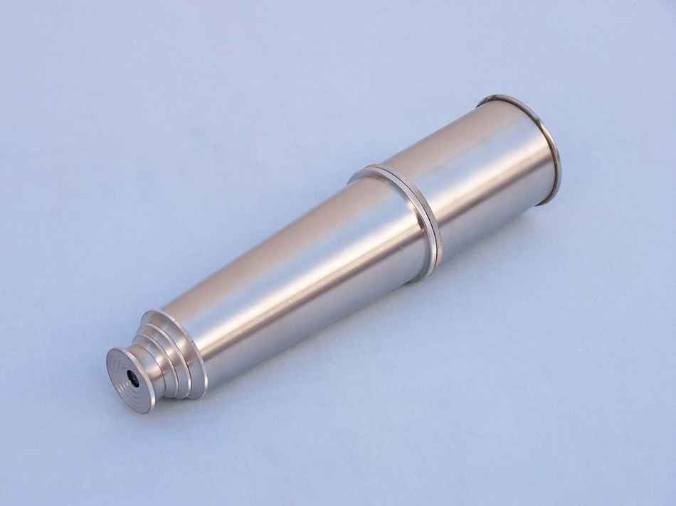 Deluxe Class Hampton Collection Brushed Nickel Spyglass 36" with Rosewood Box