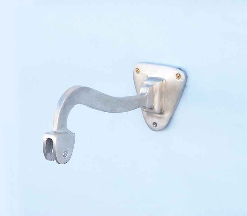 Brushed Nickel Hanging Ship's Bell 15"