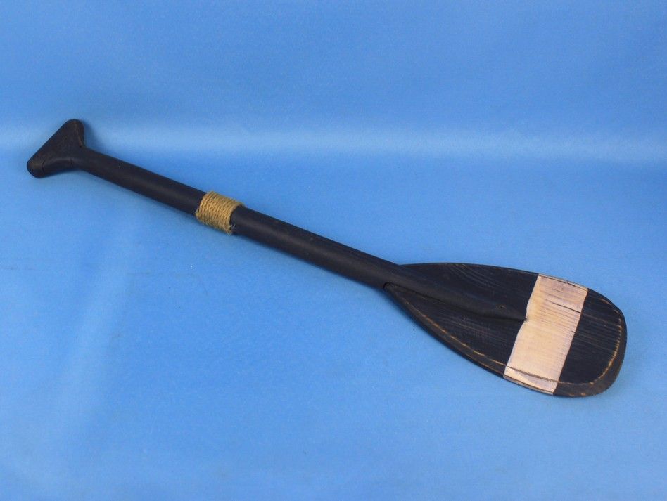 Wooden Pembrook Decorative Rowing Boat Paddle with Hooks 24"