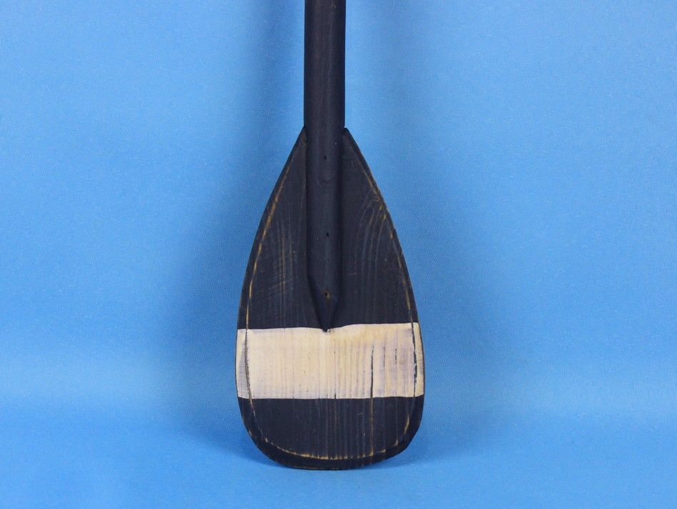Wooden Pembrook Decorative Rowing Boat Paddle with Hooks 24"
