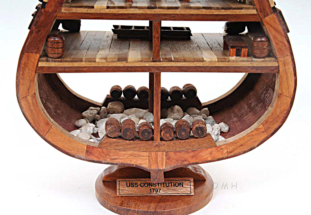 USS Constitution Model Ship Cross Section