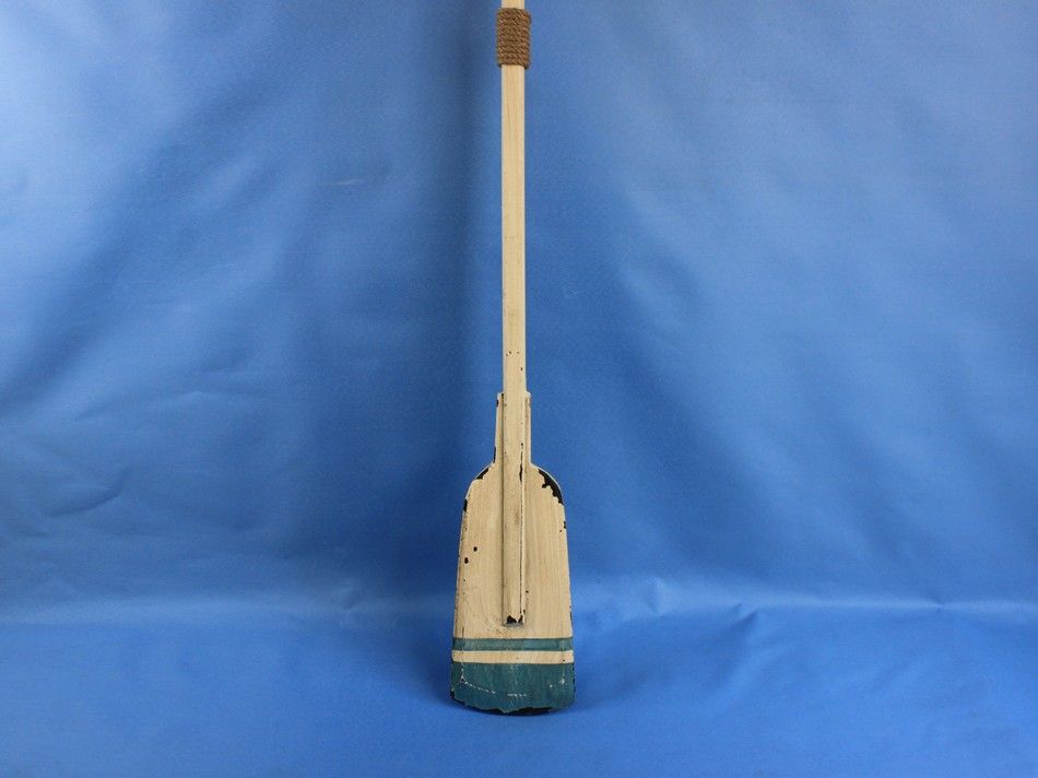 Wooden Huxley Decorative Squared Rowing Boat Oar with Hooks 50"
