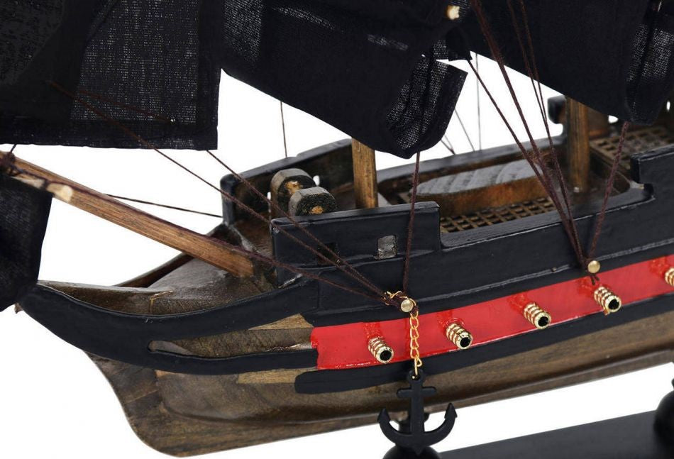 Wooden Captain Hooks Jolly Roger from Peter Pan Black Sails Limited Model Pirate Ship 12"