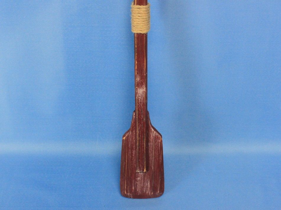 Wooden Rustic Hampshire Decorative Squared Boat Oar w/ Hooks 24"