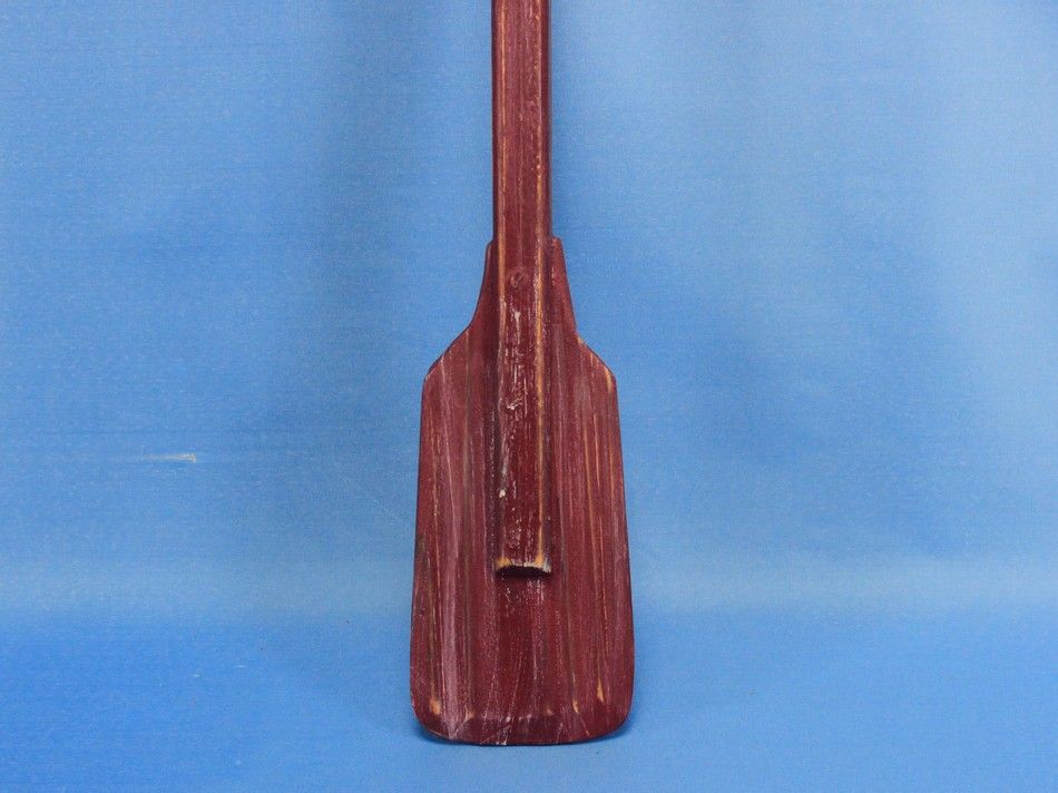 Wooden Rustic Hampshire Decorative Squared Boat Oar w/ Hooks 24"