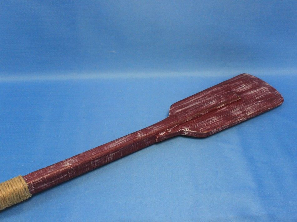 Wooden Rustic Hampshire Decorative Squared Boat Oar w/ Hooks 36"
