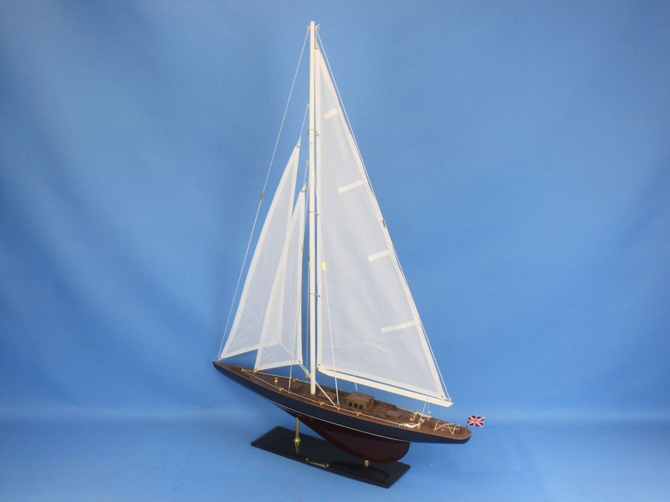 Wooden Endeavour Model Sailboat Decoration 35"