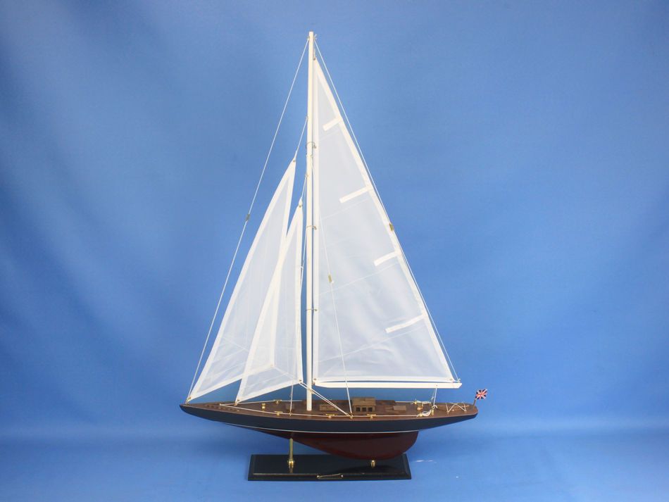 Wooden Endeavour Model Sailboat Decoration 35"