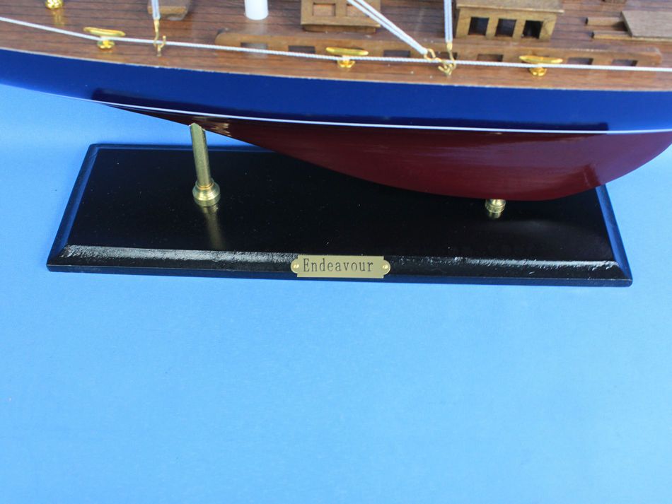 Wooden Endeavour Model Sailboat Decoration 35"
