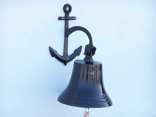 Oil Rubbed Bronze Hanging Anchor Bell 12"