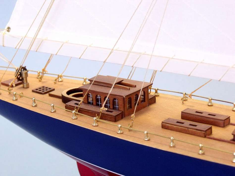 Wooden Endeavour Limited Model Sailboat Decoration 35"