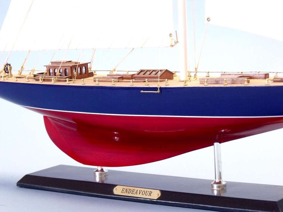 Wooden Endeavour Limited Model Sailboat Decoration 35"