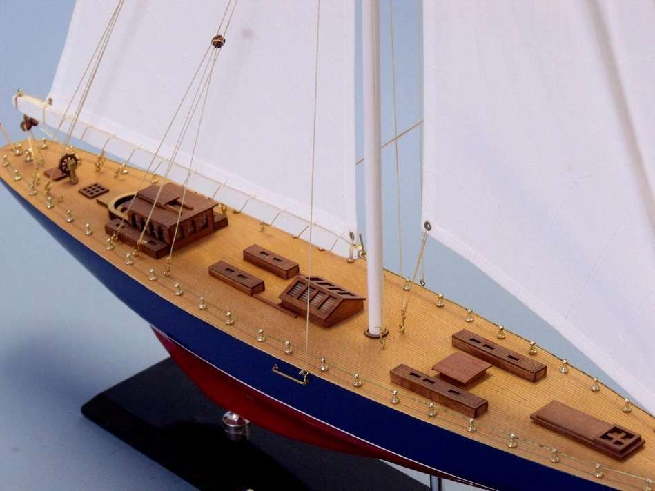 Wooden Endeavour Limited Model Sailboat Decoration 35"