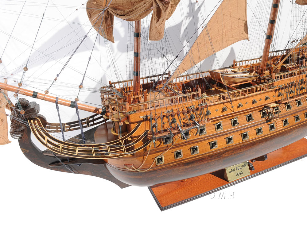San Felipe Tall Ship Model Over 7 Foot Long