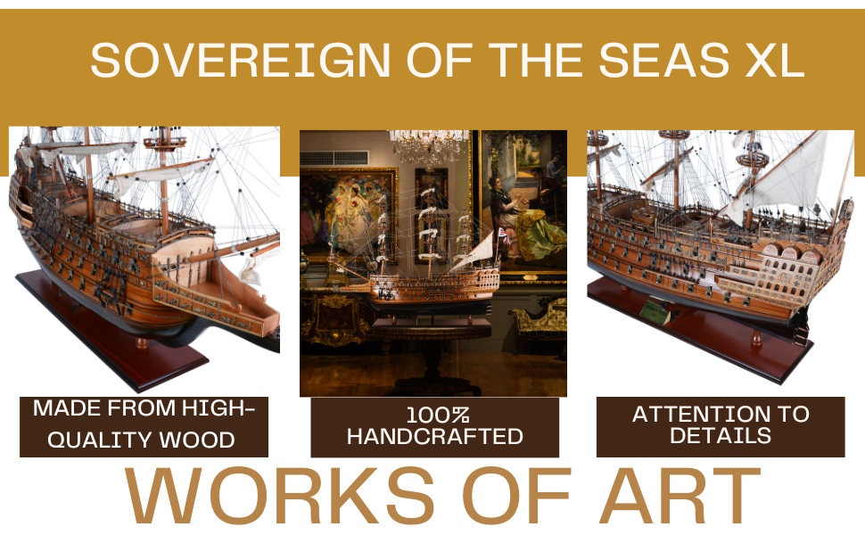 Sovereign of the Seas Model Ship XL Limited Edition-T170