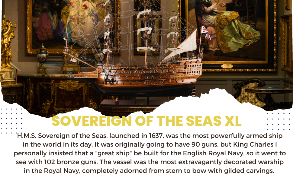 Sovereign of the Seas Model Ship XL Limited Edition-T170