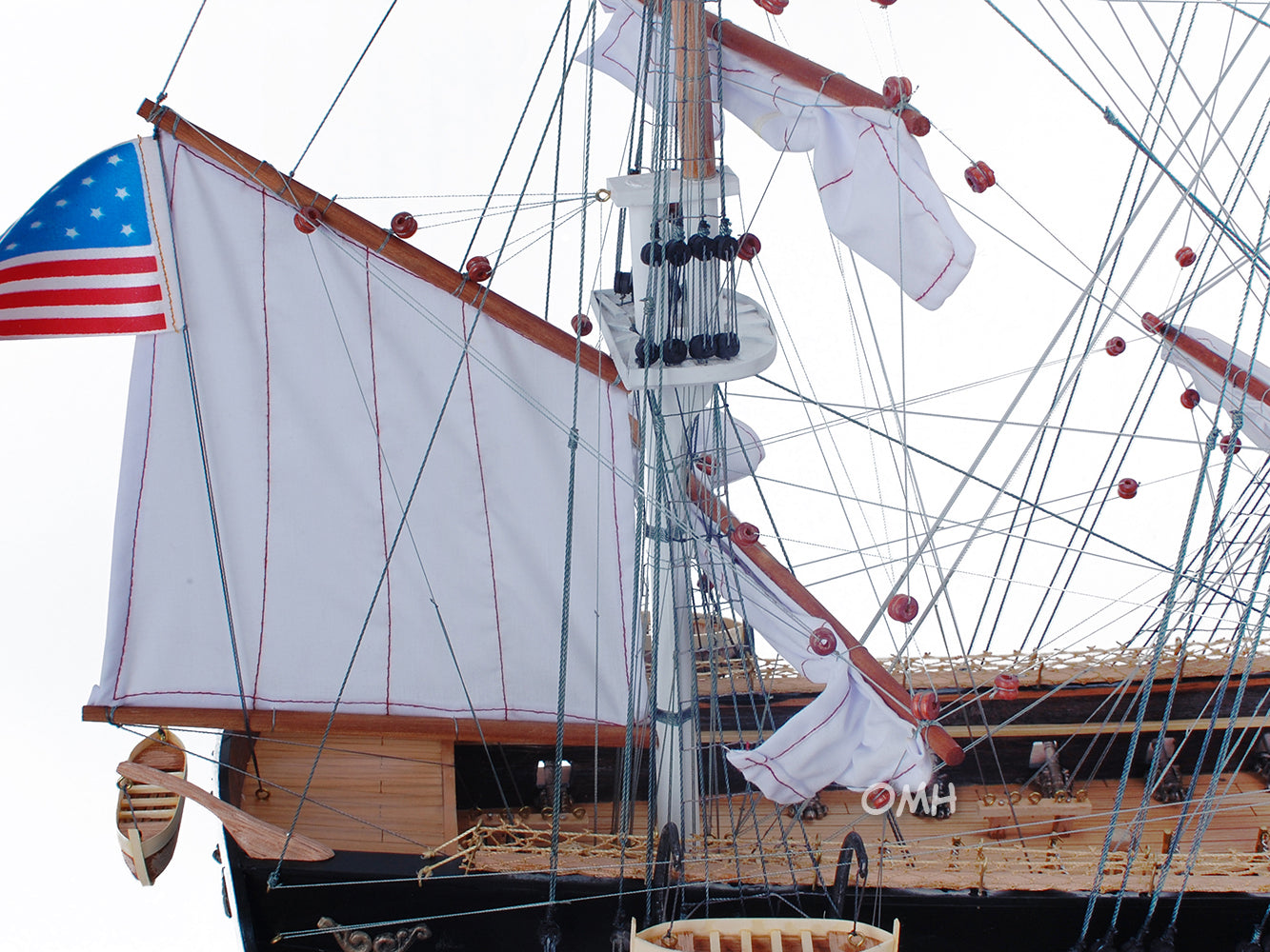 USS Constitution Model Ship Large Painted