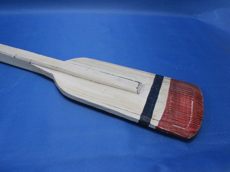 Wooden Bristol Decorative Squared Rowing Boat Oar with Hooks 50"