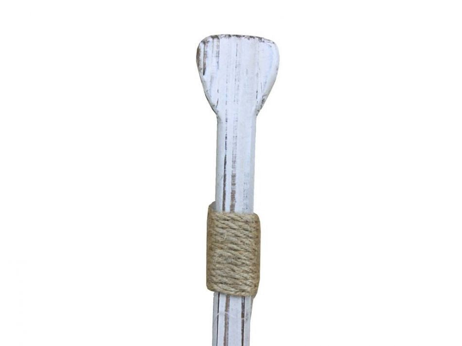 Wooden Hayden Decorative Squared Rowing Boat Oar With Hooks 12"