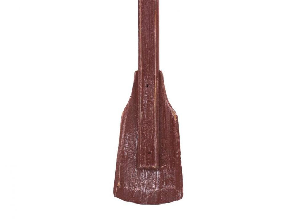 Wooden Rustic Hampshire Decorative Squared Boat Oar With Hooks 12"