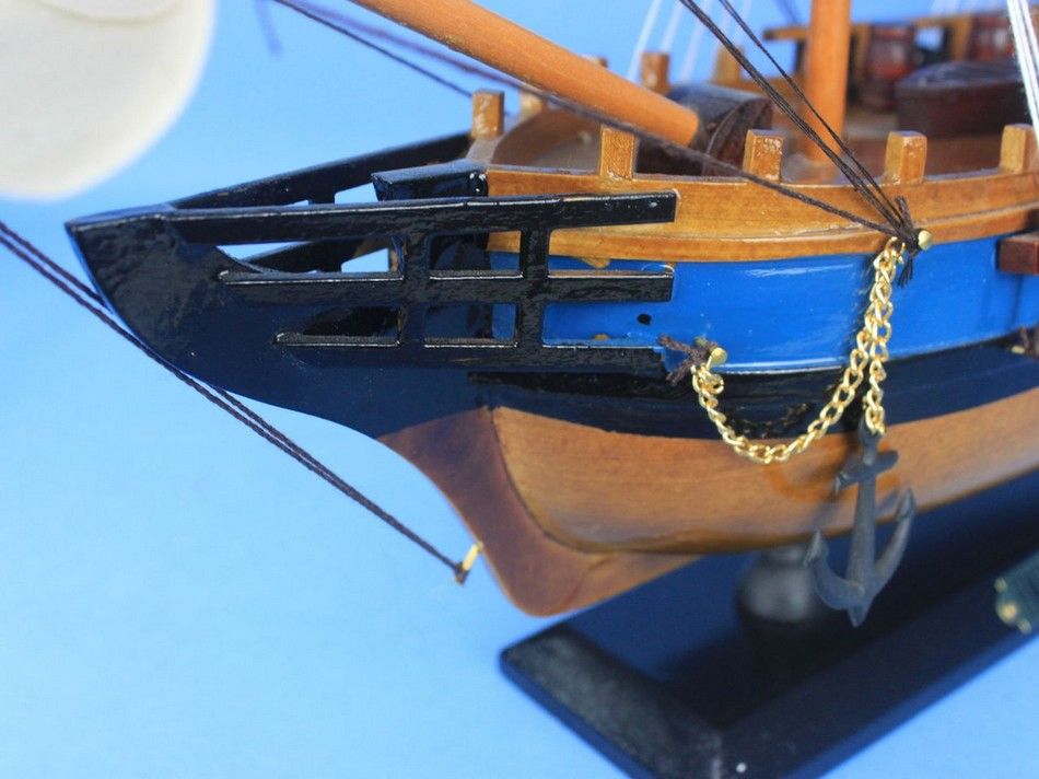 Wooden HMS Endeavour Tall Model Ship 20"