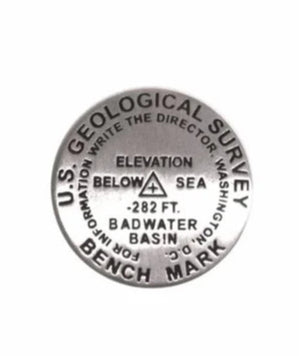 Badwater Basin (Dante's View), Death Valley National Park, California lapel pin