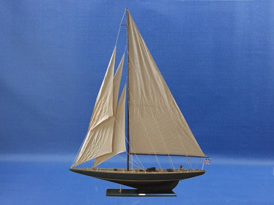 Wooden Rustic Endeavour Model Sailboat Decoration 60"