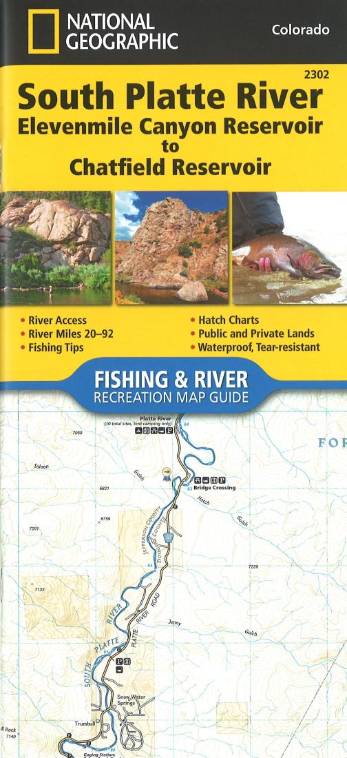 South Platte River : Elevenmile Canyon reservoir to Chatfield reservoir Fishing Map