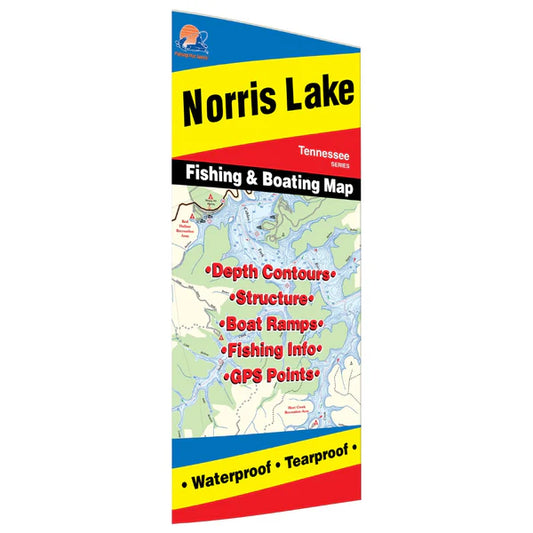 Norris Lake Fishing Map-A406